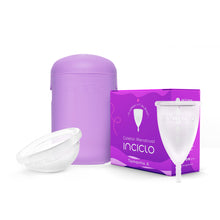 Kit Coletor + Disco Menstrual + Cápsula Esterilizadora - Loja Inciclo