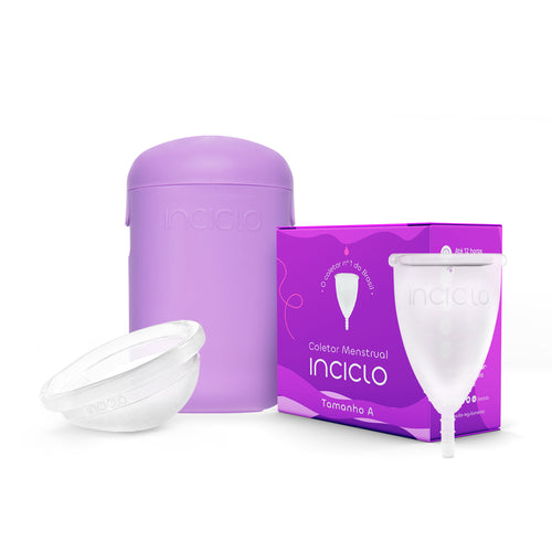 Kit Coletor + Disco Menstrual + Cápsula Esterilizadora