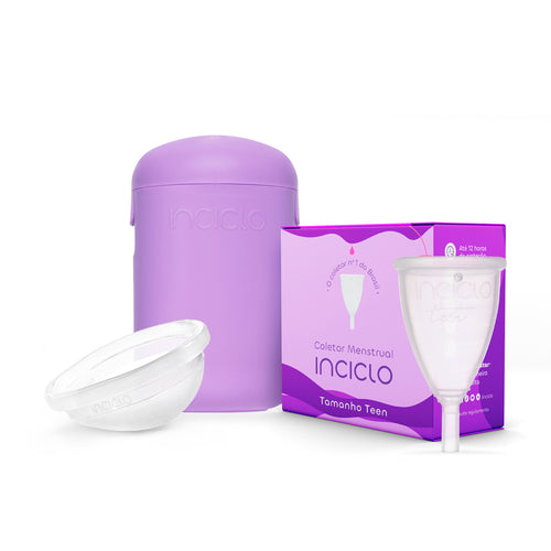 Kit Coletor + Disco Menstrual + Cápsula Esterilizadora