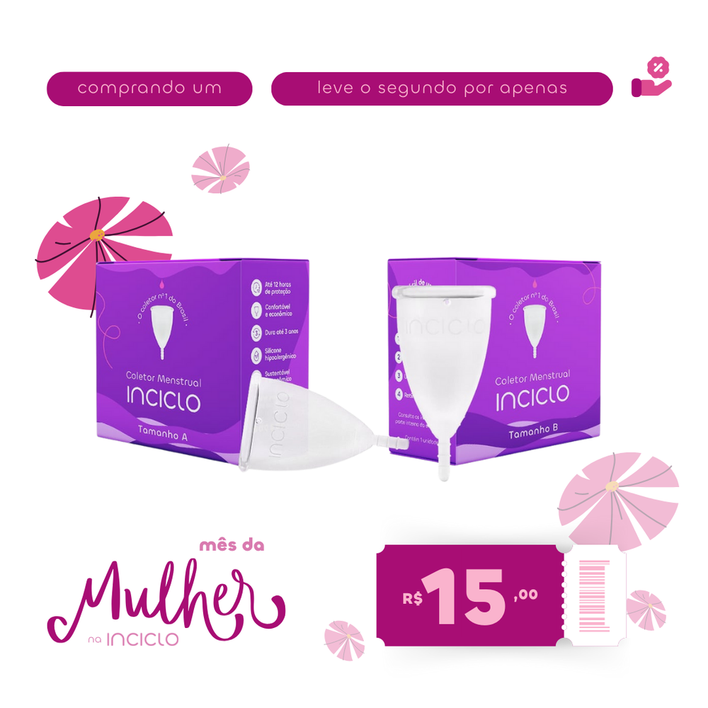 Coletor Menstrual Inciclo | Promo Mês da Mulher🌺 - Loja Inciclo