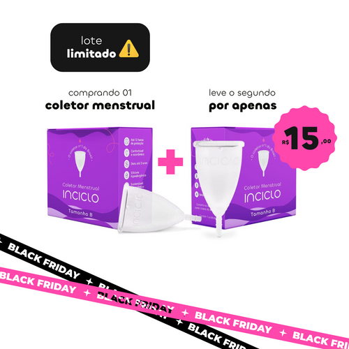 Coletor Menstrual + LEVE O SEGUNDO POR APENAS R$ 15,00 🔥🏷️