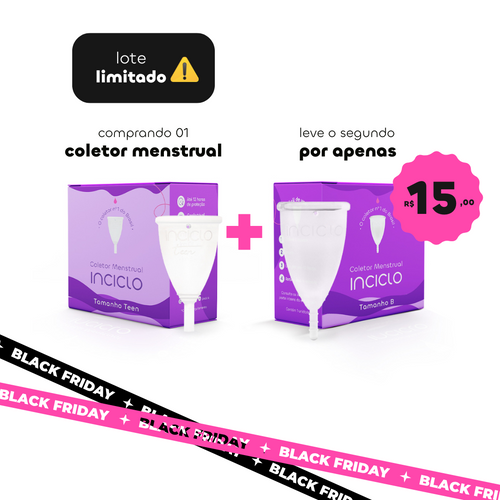 Coletor Menstrual + LEVE O SEGUNDO POR APENAS R$ 15,00 🔥🏷️